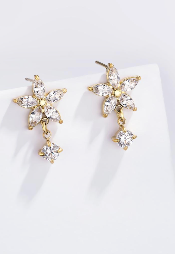 Boucle d'oreille Luna or