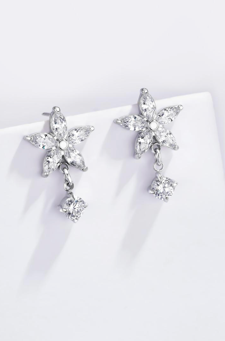 Boucle d'oreille Luna argent